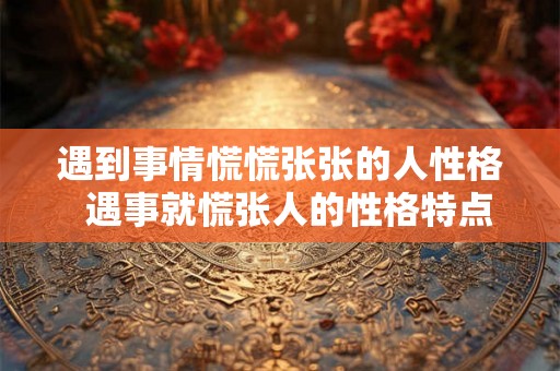遇到事情慌慌张张的人性格  遇事就慌张人的性格特点