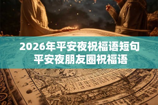 2026年平安夜祝福语短句 平安夜朋友圈祝福语
