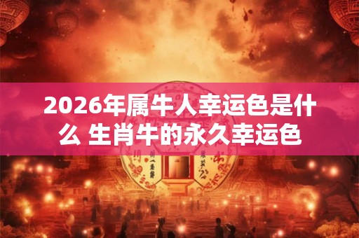 2026年属牛人幸运色是什么 生肖牛的永久幸运色 2026年属牛人幸运色是什么 生肖牛的永久幸运色