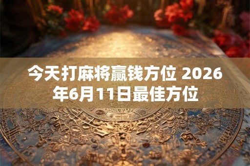 今天打麻将赢钱方位 2026年6月11日最佳方位 今天打麻将赢钱方位 2026年6月11日最佳方位