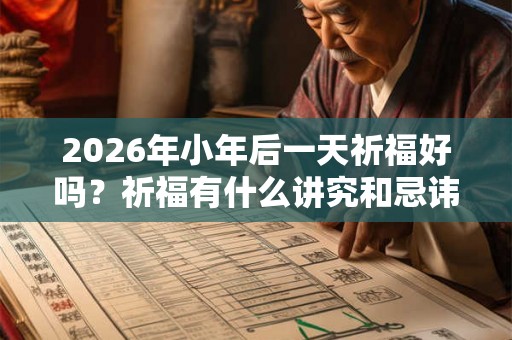 2026年小年后一天祈福好吗？祈福有什么讲究和忌讳？