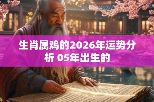 生肖属鸡的2026年运势分析 05年出生的