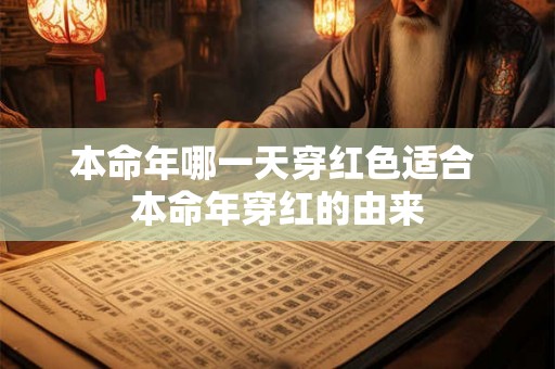 本命年哪一天穿红色适合 本命年穿红的由来