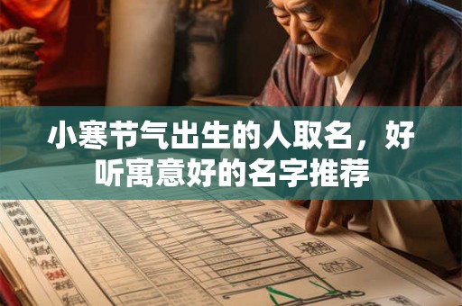 小寒节气出生的人取名，好听寓意好的名字推荐