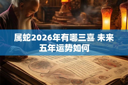 属蛇2026年有哪三喜 未来五年运势如何 属蛇2026年有哪三喜 未来五年运势如何