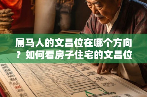 属马人的文昌位在哪个方向?如何看房子住宅的文昌位? 属马人的文昌位在哪个方向?如何看房子住宅的文昌位?