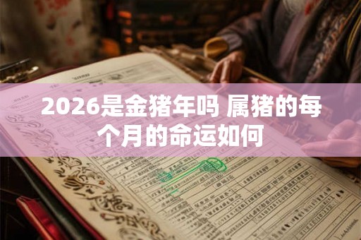 2026是金猪年吗 属猪的每个月的命运如何 2026是金猪年吗 属猪的每个月的命运如何