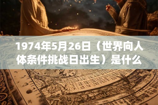 1974年5月26日（世界向人体条件挑战日出生）是什么命_命运如何