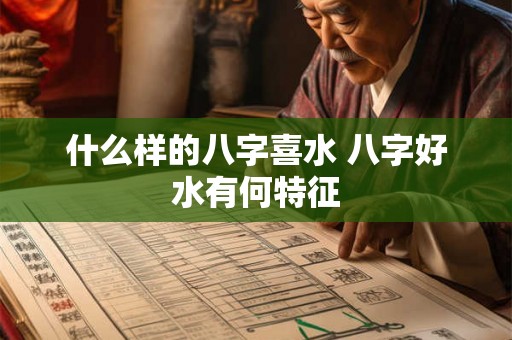 什么样的八字喜水 八字好水有何特征