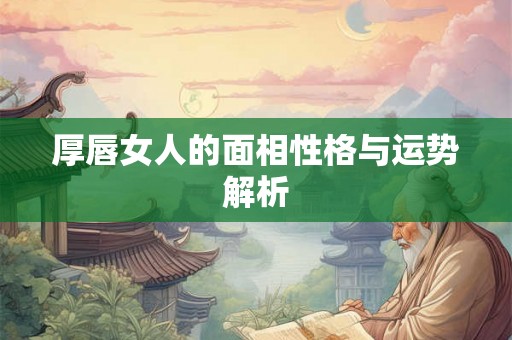 厚唇女人的面相性格与运势解析