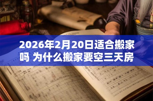 2026年2月20日适合搬家吗 为什么搬家要空三天房