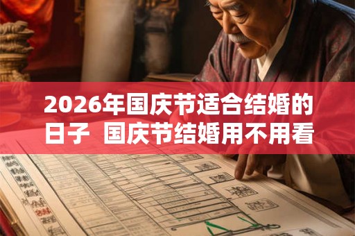 2026年国庆节适合结婚的日子  国庆节结婚用不用看日子