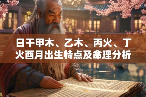 日干甲木、乙木、丙火、丁火酉月出生特点及命理分析