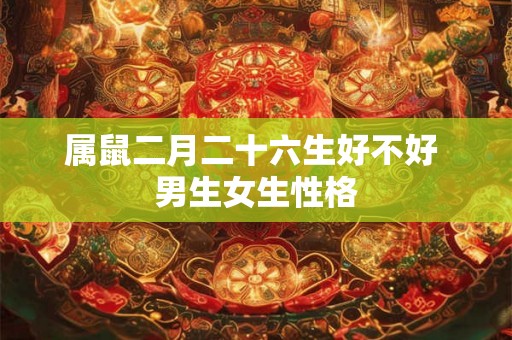属鼠二月二十六生好不好 男生女生性格 属鼠二月二十六生好不好 男生女生性格