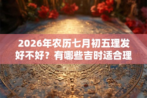 2026年农历七月初五理发好不好？有哪些吉时适合理发？