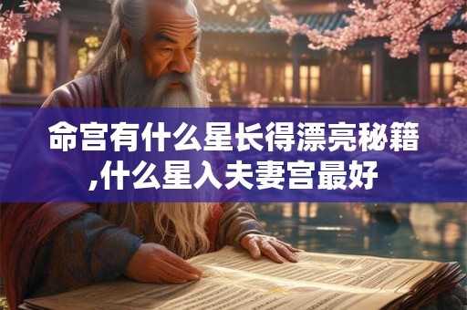 命宫有什么星长得漂亮秘籍,什么星入夫妻宫最好