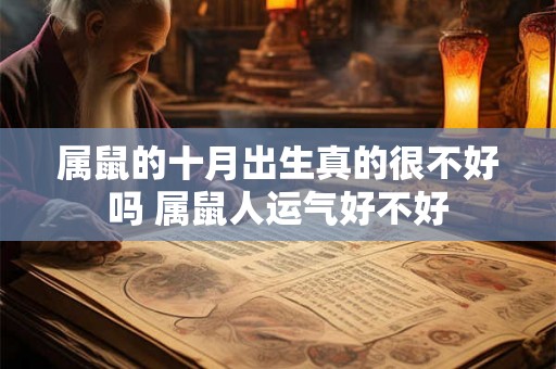 属鼠的十月出生真的很不好吗 属鼠人运气好不好