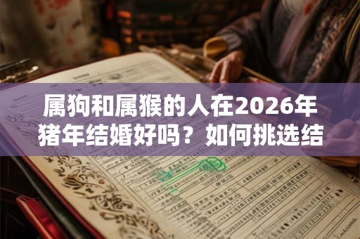 属狗和属猴的人在2026年猪年结婚好吗？如何挑选结婚吉日？
