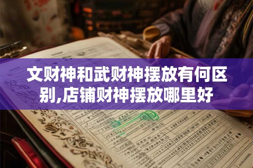 文财神和武财神摆放有何区别,店铺财神摆放哪里好