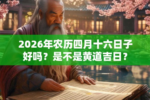2026年农历四月十六日子好吗?是不是黄道吉日? 2026年农历四月十六日子好吗?是不是黄道吉日?