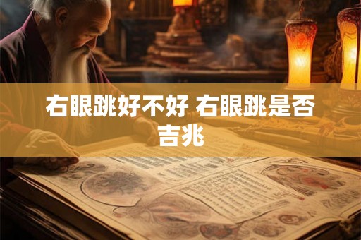右眼跳好不好 右眼跳是否吉兆