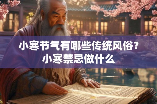 小寒节气有哪些传统风俗？小寒禁忌做什么