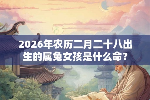 2026年农历二月二十八出生的属兔女孩是什么命? 2026年农历二月二十八出生的属兔女孩是什么命?