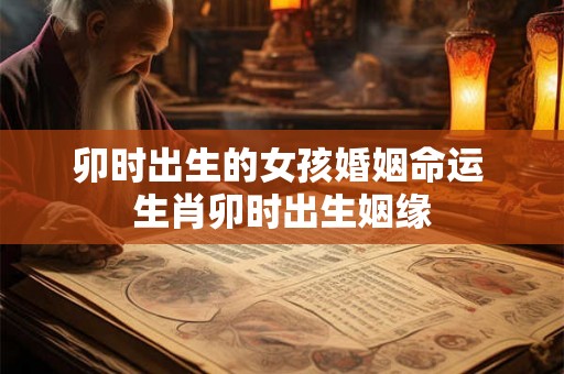 卯时出生的女孩婚姻命运 生肖卯时出生姻缘