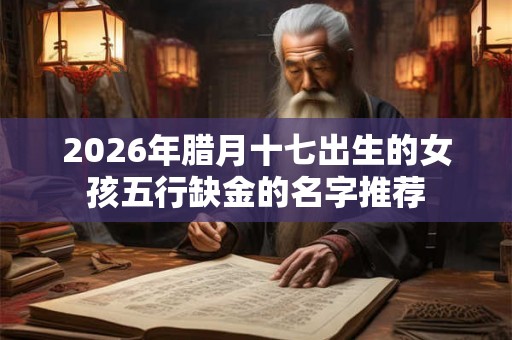2026年腊月十七出生的女孩五行缺金的名字推荐