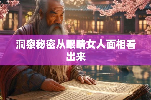 洞察秘密从眼睛女人面相看出来