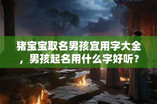 猪宝宝取名男孩宜用字大全，男孩起名用什么字好听？
