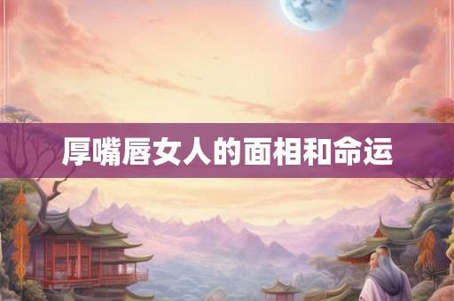 厚嘴唇女人的面相和命运