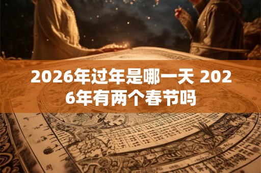 2026年过年是哪一天 2026年有两个春节吗 2026年过年是哪一天 2026年有两个春节吗