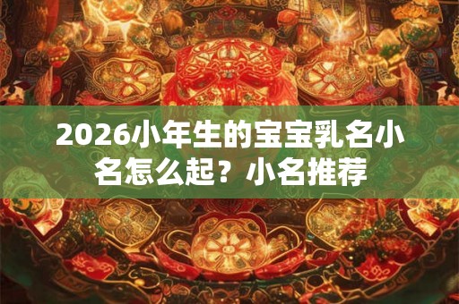 2026小年生的宝宝乳名小名怎么起?小名推荐 2026小年生的宝宝乳名小名怎么起?小名推荐