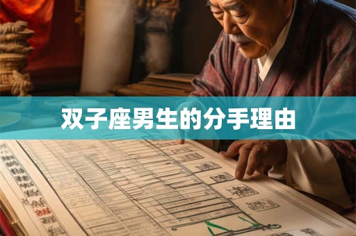 双子座男生的分手理由