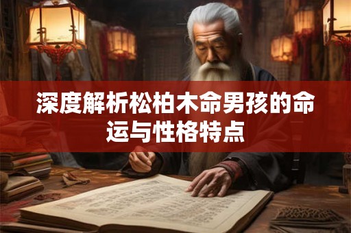 深度解析松柏木命男孩的命运与性格特点