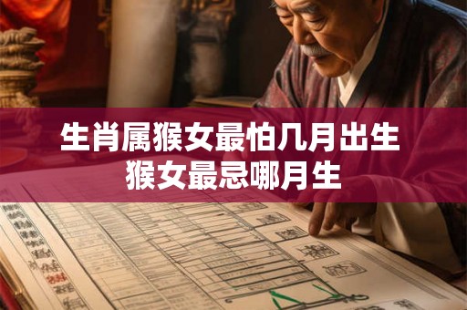 生肖属猴女最怕几月出生 猴女最忌哪月生