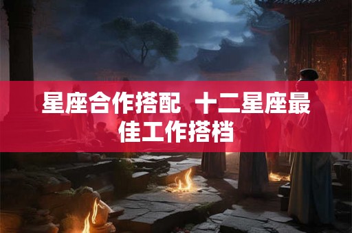 星座合作搭配  十二星座最佳工作搭档