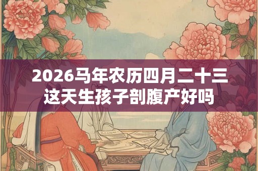 2026马年农历四月二十三这天生孩子剖腹产好吗 2026马年农历四月二十三这天生孩子剖腹产好吗