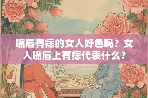 嘴唇有痣的女人好色吗？女人嘴唇上有痣代表什么？