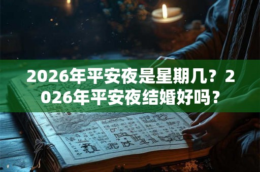 2026年平安夜是星期几?2026年平安夜结婚好吗? 2026年平安夜是星期几?2026年平安夜结婚好吗?