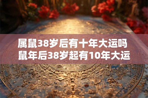 属鼠38岁后有十年大运吗 鼠年后38岁起有10年大运吗