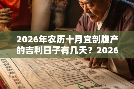 2026年农历十月宜剖腹产的吉利日子有几天？2026年出生的孩子命运好吗？