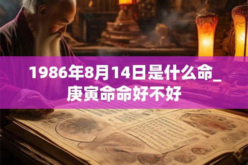 1986年8月14日是什么命_庚寅命命好不好