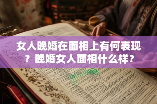 女人晚婚在面相上有何表现？晚婚女人面相什么样？