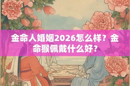 金命人婚姻2026怎么样?金命猴佩戴什么好? 金命人婚姻2026怎么样?金命猴佩戴什么好?