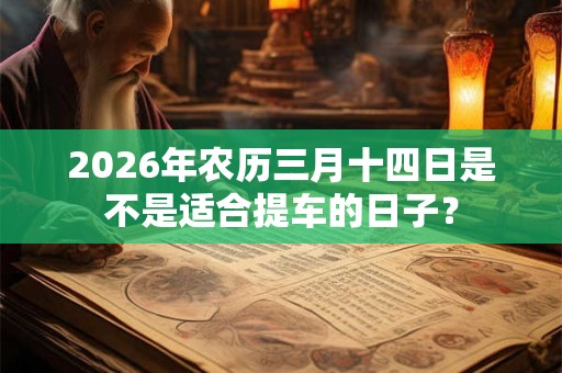 2026年农历三月十四日是不是适合提车的日子？