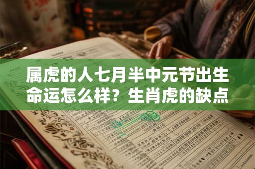 属虎的人七月半中元节出生命运怎么样?生肖虎的缺点是什么? 属虎的人七月半中元节出生命运怎么样?生肖虎的缺点是什么?