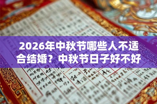 2026年中秋节哪些人不适合结婚?中秋节日子好不好? 2026年中秋节哪些人不适合结婚?中秋节日子好不好?
