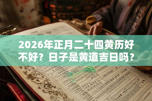 2026年正月二十四黄历好不好？日子是黄道吉日吗？